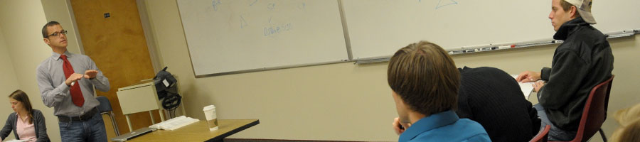 Philip Ryan teaches class