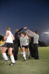 Union's Lady Bulldog soccer team celebrates with fans and junior varsity players after their 2-0 win over Lambuth. - Photo by Beth Spain