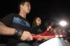 The Union Drumline gets the crowd excited during the Lambuth soccer game.  Pictured are Junior Joshua Tan and Freshman Courtney Allen. - Photo by Beth Spain