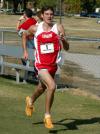 Seth Covington sprints toward the finish line during the Union University Cross Country Invitational. - Photo by Steven Aldridge