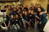 President Dockery poses with Focus group leaders during the ice cream social. - Photo by Beth Spain