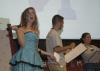 Sophomore Bonnie Smith reacts to a contestant's response at the SAC Game Show during Focus. - Photo by Sarah Palmer