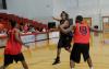 Junior guard Tacuma Alexander passes to a teammate during the Bulldog Madness. - Photo by Morris Abernathy
