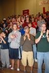 Union fans cheer on the Bulldogs and Lady Bulldogs during a men's and women's double header versus Bethel (Tenn.) College. - Photo by Morris Abernathy