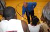 Union head coach Ralph Turner instructs players during a time out. - Photo by Morris Abernathy