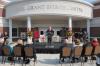 President Dockery provides some opening words at the dedication of the Carl Grant Events Center. - Photo by Morris Abernathy