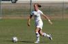 Sophomore defender Korie Elrod heads up the field with the ball. - Photo by Steven Aldridge