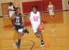 Lady Bulldog Lavanda Ross (53) drives past a St. Catharine (Ky.) College defender in Union's Homecoming win. - Photo by Morris Abernathy