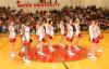 Union cheerleaders perform at halftime of Homecoming game. - Photo by Morris Abernathy