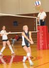 Katie Adams prepares to pass the ball. - Photo by Morris Abernathy