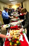 Attendees of the 2008 Hall of Fame Banquet enjoyed a feast catered by Aramark.  - Photo by Kristi McMurry