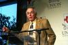 Jim Swope accepts his induction into the sports hall of fame.  - Photo by Kristi McMurry