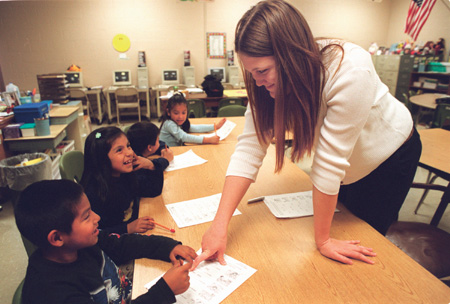 Senior Rebekah Crane is student teaching at Bells Elementary in Crockett county. According to Crane, approximately 100 Hispanic students attend the elementary school, and the ESL program serves 35 of them.
