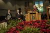 President Dockery honored Jackson Mayor Jerry Gist and Madison County Mayor Jimmy Harris with the Robert E. Craig Service Award during the fall commencement exercises at West Jackson Baptist Church.  - Photo by Beth Spain