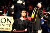 Brittany Elizabeth Camp receives her master of arts in education at the fall graduation ceremony.  - Photo by Kristi McMurry