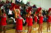 Union cheerleaders encourage the Lady Bulldogs during the Jackson Rotary Classic.  - Photo by Kristi McMurry