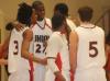 Union Bulldogs huddle prior to a free throw attempt. - Photo by Morris Abernathy