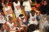 The Lady Bulldogs listen to instruction during a time out. - Photo by Morris Abernathy