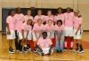 The No. 1 ranked Union University Lady Bulldogs pause for a team photo in their WBCA Pink Zone t-shirts on breast cancer awareness night. - Photo by Steven Aldridge