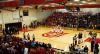 Union prepares to play Freed-Hardeman in the TranSouth Conference Tournament Finals.  Union fans came dressed in red. - Photo by Kristi McMurry