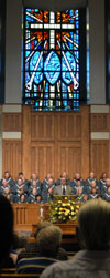 President David S. Dockery spoke on "God's Grace in Our Weakness" during the citywide prayer service at First Baptist Church, Jackson. - Photo by Jim Veneman