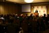President Dockery introduces Russell Moore on the first night of the Making Men Moral conference. - Photo by Kristi McMurry