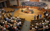 The Jackson community gathered for a citywide prayer service at First Baptist Church, Jackson on May 7 to focus on God's help, strength, and comfort in the aftermath of the tornado that hit Jackson in the late hours of May 5. - Photo by Jim Veneman
