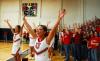 The Union cheerleaders and fans cheer the Bulldogs on during a free throw. - Photo by Kristi McMurry
