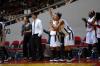 The bench cheers along with fans in the closing minutes of the Lady Bulldog's first victory in the NAIA Tournament on Wednesday.  - Photo by Beth Spain