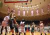 Josephine Owino goes up for a rebound against her Oklahoma Baptist opponent during the semi-finals of the 2009 NAIA championship.  Union advanced to the finals. - Photo by Kristi McMurry