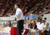 Coach Mark Campbell gives the Lady Bulldogs direction during the championship of the 2009 NAIA tournament. - Photo by Kristi McMurry