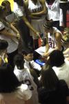Union head coach Mark Campbell talks with his team during national tournament. Union claims 2009 NAIA Women's Basketball National Title. - Photo by Sarah Palmer