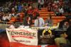 Coach Mark Campbell is interviewed by CBS College Sports after the NAIA national championship game.  The channel broadcast the game live nationally. - Photo by Morris Abernathy