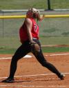 Hailee Edwards pitches in her win over Lambuth University. - Photo by Steven Aldridge