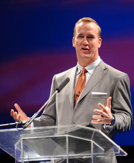 Peyton Manning was the keynote speaker for Union's first Roy L. White Legacy Golf & Gala.