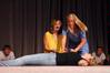 Focus leaders put on a humorous skit for the incoming freshmen during new student orientation. - Photo by Kristi McMurry