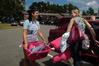 Ruth Minor, junior nursing major, helps Sarah Smith, freshman nursing major from Bartlett, Tenn., move her things from her car into her new room in the Heritage Complex. - Photo by Sarah Palmer