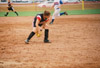 Amy Mejia, shortstop from Broken Arrow, Okla. at the 2003 NAIA Softball World Series in Decatur, Ala. versus the University of Mary. - Photo by Steven Aldridge