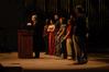 President Dockery recognizes the undergraduate admissions team at the closing of the new student worship service during orientation. - Photo by Sarah Palmer