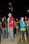 Union students mingle in front of White Hall during the annual Howdy Party. - Photo by Beth Spain