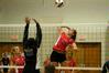 Anna Sims goes up for a kill during the match against Brescia (Ky.). - Photo by Sarah Palmer