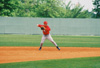 Chris Ring, alumnas and former Union graduate assistant fields the shortstop position durning the 2003 Union Baseball Alumni Game. - Photo by Steven Aldridge