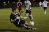 J. Landham, dives to save the ball in the men's soccer game against Campbellsville University on Sept. 11. - Photo by Sarah Palmer