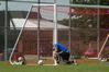 J. Landham, sophomore, kneels in prayer before the men's soccer game against Reinhardt College. - Photo by Sarah Palmer