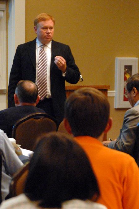 David Sevier, Ed.D., deputy executive director of the Tennessee state board of education, speaks at an American Chemical Society meeting. 