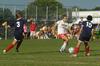 Whitney Kramer, freshman, dodges the opponent during a game against Lyon College. - Photo by Sarah Palmer