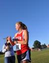 Hannah Clardy cools down after winning the Union Cross Country Invitational. - Photo by Uncredited