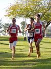 Zach Covington (left) and older brother Seth Covington, Union Cross Country Invitational. - Photo by Uncredited