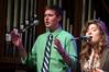Chapel song leaders Jamie Evans and Kristen Voorhies open chapel with song. - Photo by Kristi McMurry
