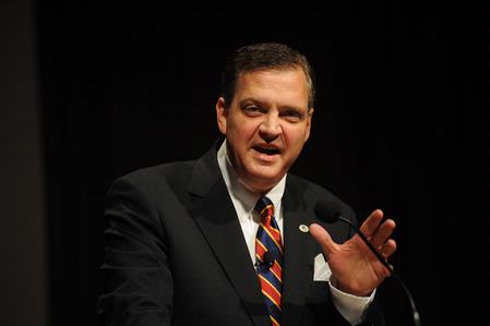 R. Albert Mohler, Jr., president of the Southern Baptist Theological Seminary, delivers an address entitled "Southern Baptists, Evangelicals, and the Future of Denominationalism" at the Southern Baptists, Evangelicals, and the Future of Denominationalism conference.